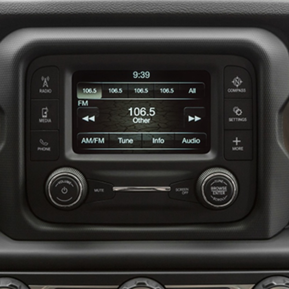 Jeep JL Wrangler 2018-2022 OEM SXM Radio Display And Receiver 5" 68428543AD.